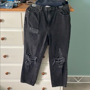 Garage black ripped jeans